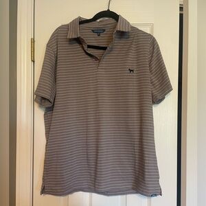 Simply southern gray striped pol